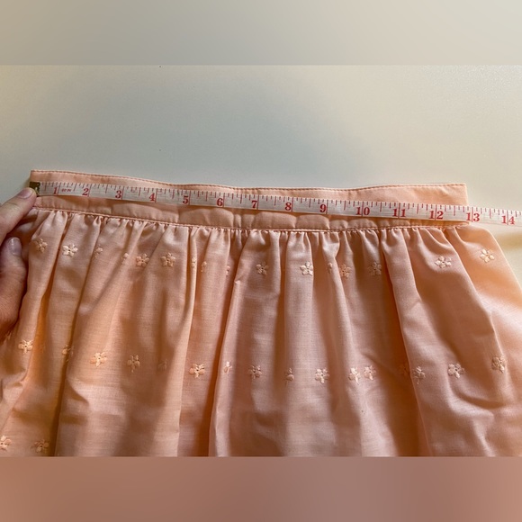 Vintage light pink/peach a-line embroidered skirt - Picture 10 of 10